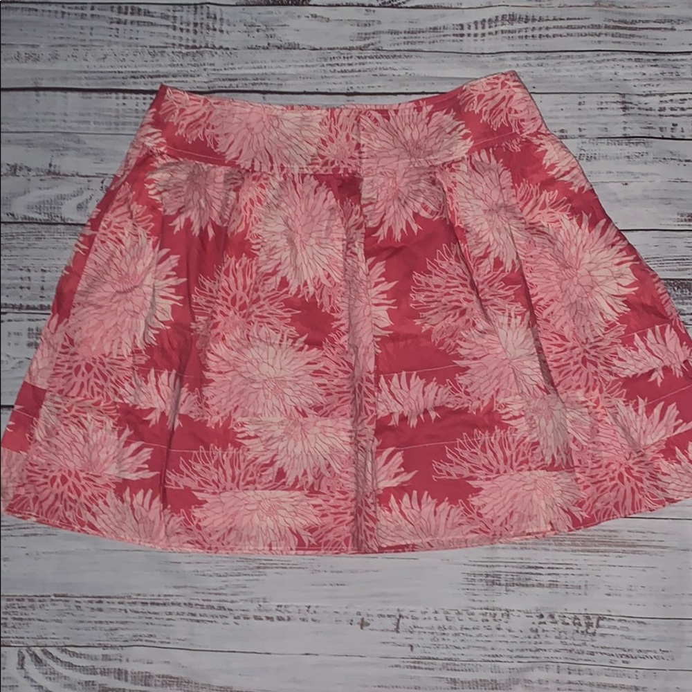 Gap Pink Flower Print Skirt